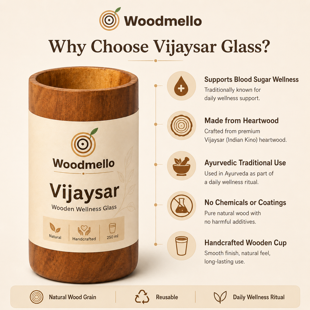 Woodmello Vijaysar Wood Glass